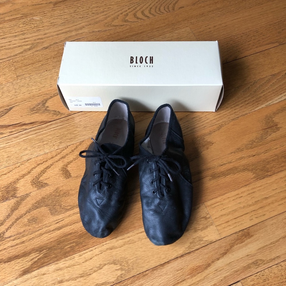 Girls Size 1.5 Split Sole BLOCH Jazz Shoes